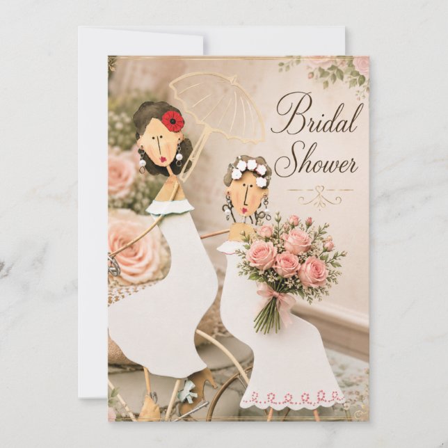 Två brudar lesbisk bröllopsfest (Framsida)