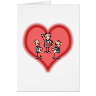 Två brudgummar & Preacher Hälsningskort