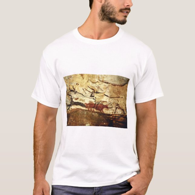 Två Bulls', Lascaux, Dordogne_Art av forntid T-shirt (Framsida)