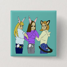 Två bunnier och kattunge