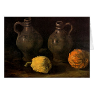 Två Burk och två pumpor av Vincent van Gogh Hälsningskort