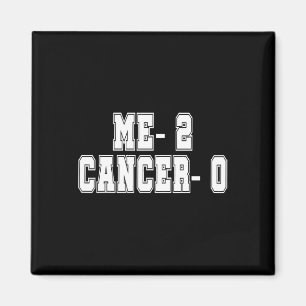 Två Cancer 0 gånger i tiden Survivor Chemo Radiati Magnet