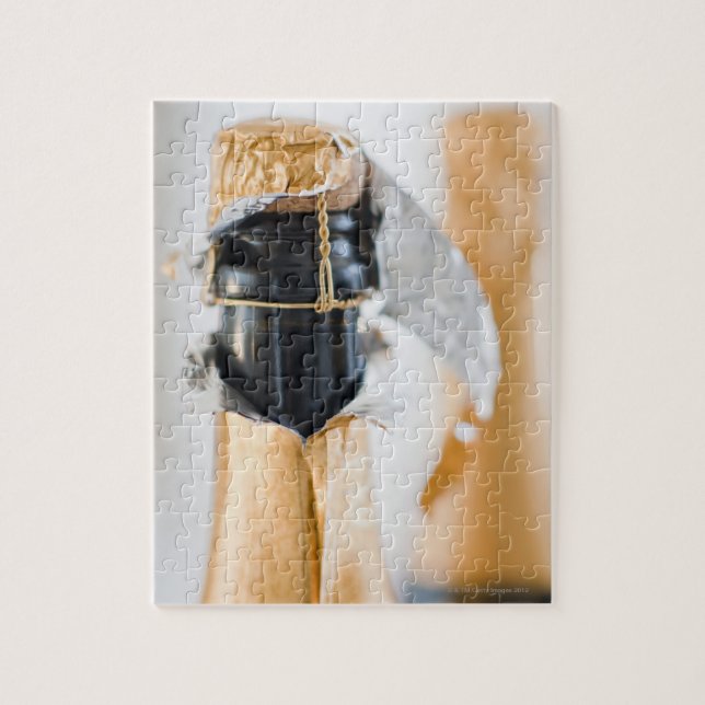 Två champagne flaskor pussel (Vertikal)