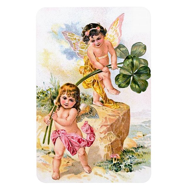 Två Charming Butterfly-barn Magnet (Vertikal)