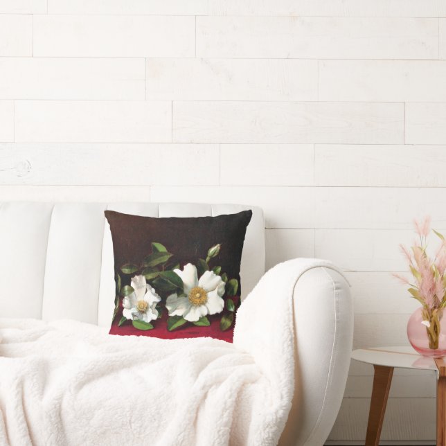 Två Cherokee Ro på Red Velvet. Kudde (Soffa)