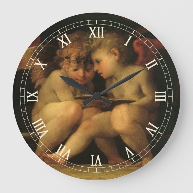 Två Cherubs Reading by Rosso Fiorentino, Änglar Stor Klocka (Framsida)