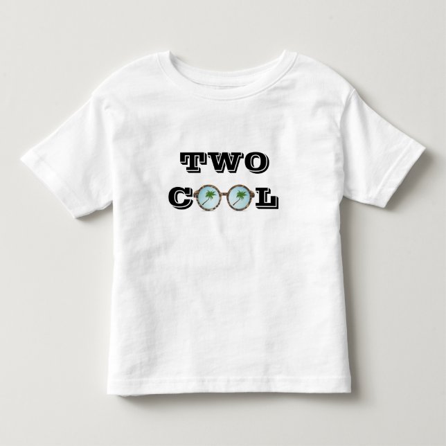 TVÅ COOLA - KOKOSNÖTTRÄDSOLGLASÖGON TEE SHIRT (Framsida)