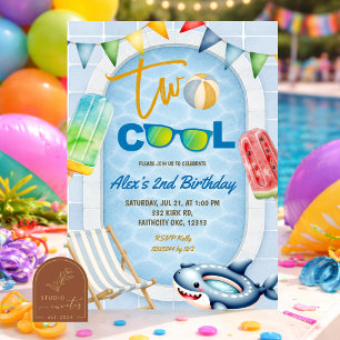 TVA COOLA Popsicle Pool födelsedagsinbjudan Inbjudningar