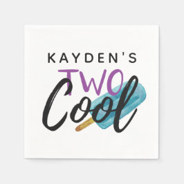 Två COOLOR Barn 2:a födelsedagen Sommarispapp Part Pappersservett