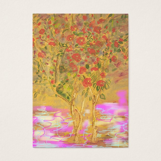 Två Coolor Camellias Visitkort (Framsidan)