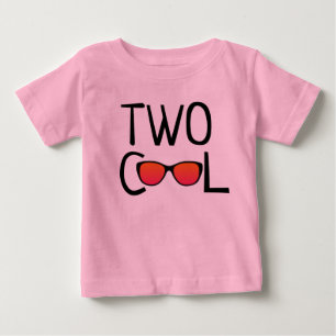 Två Coolor Flickans skjorta T-shirt
