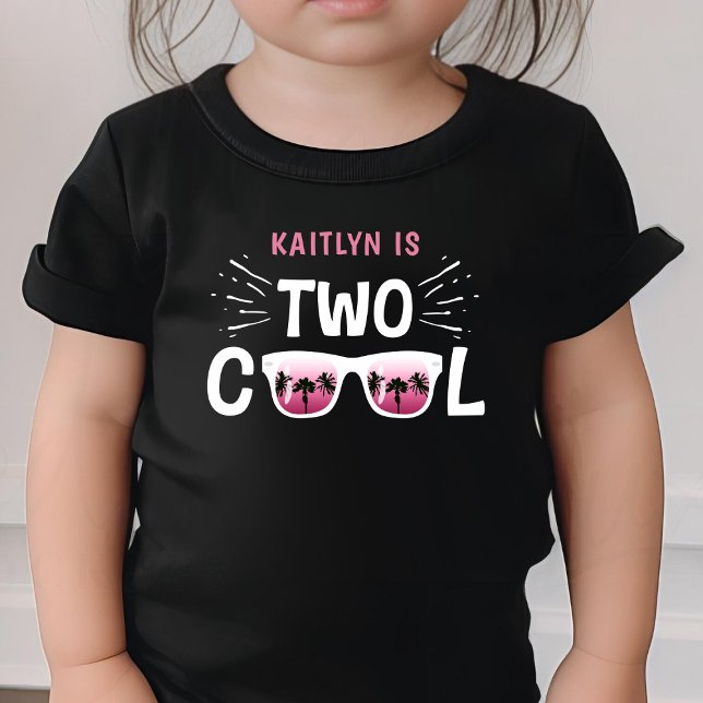 Två Coolor Flickor, andra födelsedagen T Shirt (Skapare uppladdad)
