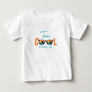 Två Coolor pojke 2:a födelsedag Party T Shirt