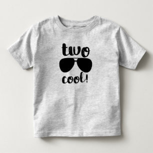 Två Coolor Pojke Andra födelsedag T-shirt