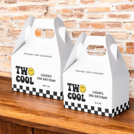 Två Coolor Retro Boy Födelsedagsfest 2 Presentaskar