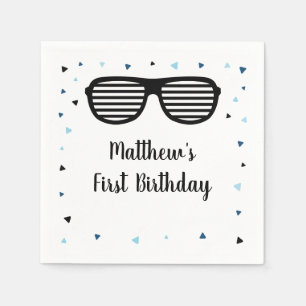 Två Coolor Sunglasses Boy Birthday Pappersservett