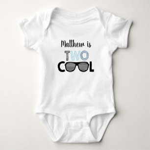 Två Coolor Sunglasses Boy Birthday T Shirt