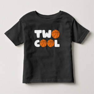 Två Coolors andra födelsedagstorgett tema 2 år gam T Shirt
