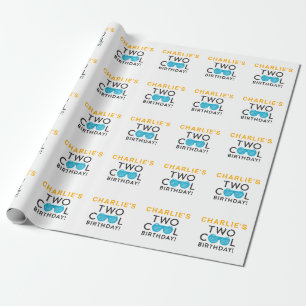 Två Coolors Anpassningsbar 2: a födelsedagen Pap Presentpapper
