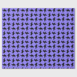 Två cowboys på hästryggen silhuetter - Periwinkle Presentpapper