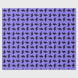 Två cowboys på hästryggen silhuetter - Periwinkle Presentpapper