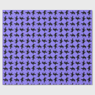 Två cowboys på hästryggen silhuetter - Periwinkle Presentpapper