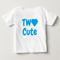 Två Cute 2nd Birthday Baby T-Shirt