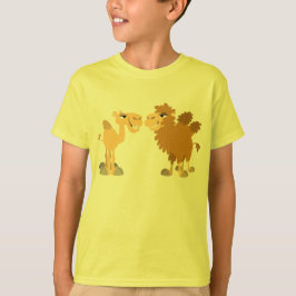 Två Cute Tecknad Camels Children T-Shirt