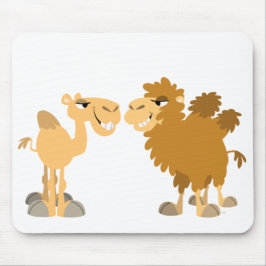 Två Cute Tecknad Camels Mousepad Musmatta