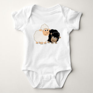 Två Cute Tecknad får Baby Creeper T-shirt
