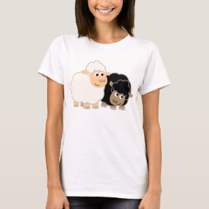 Två Cute Tecknad får Kvinnor T-Shirt