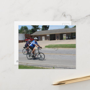 Två cycle Riders i Burlington, Iowa Vykort