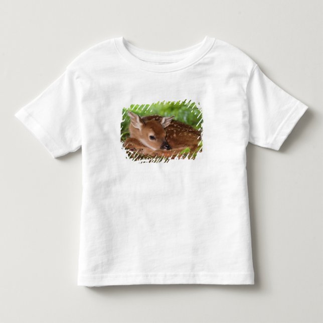 Två dagar gammal White-tailed Deer unge, Kentucky. Tee (Framsida)
