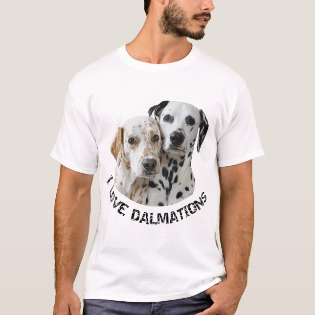 Två Dalformation Hundar T Shirt (Framsida)