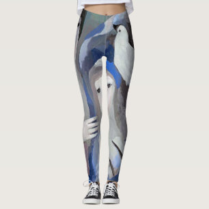 Två Dam och Dove, Marie Laurencin Leggings
