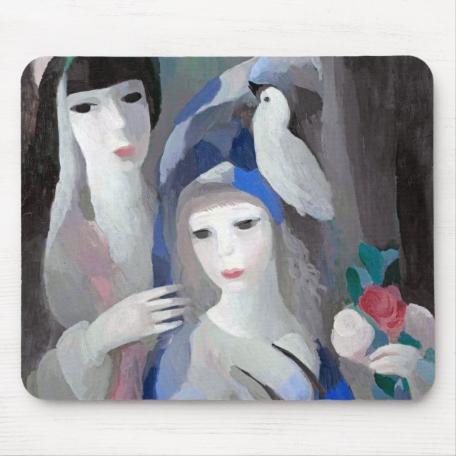 Två Dam och Dove, Marie Laurencin Musmatta (Framsidan)