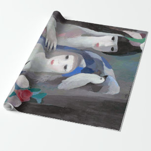 Två Dam och Dove, Marie Laurencin Presentpapper