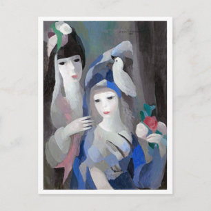 Två Dam och Dove, Marie Laurencin Vykort