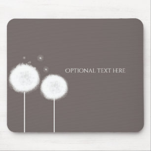 Två Dandelions Taupe Rustic Land Home Musmatta