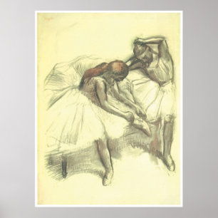 Två dansare. 1898-1903, Edgar Degas Poster