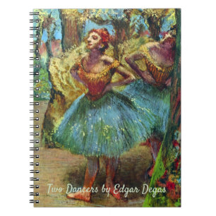 Två dansare av Edgar Degas, Vintage balettkonst Anteckningsbok