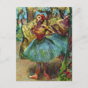 Två dansare av Edgar Degas, Vintage balettkonst Vykort