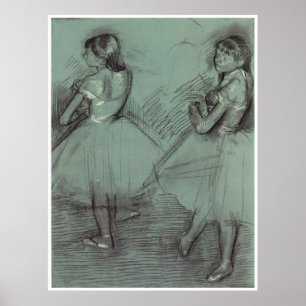 Två dansare, C. 1879, Edgar Degas Poster