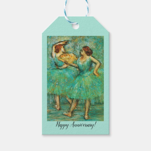 Två dansare, Degas Art Presentetikett (Framsidan)