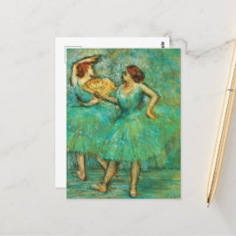 Två dansare, Degas Art Vykort
