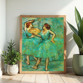 Två dansare, Degas konst Poster
