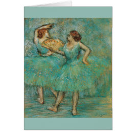 Två dansare Edgar Degas Hälsningskort