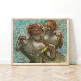 Två dansare, halvlängd, Degas Art Poster