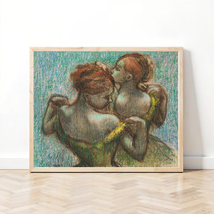 Två dansare, halvlängd, Degas Art Poster