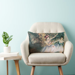 Två dansare på en scen av Edgar Degas, Vintage Art Lumbarkudde